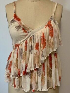 🤍🔥FREE PEOPLE BOHO TANK TOP SMALL